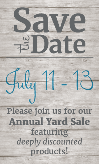 Save the Date Yard Sale
